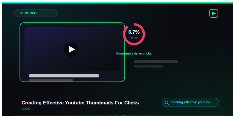 Creating Effective Youtube Thumbnails For Clicks 2026 guide — YT SEO Architect
