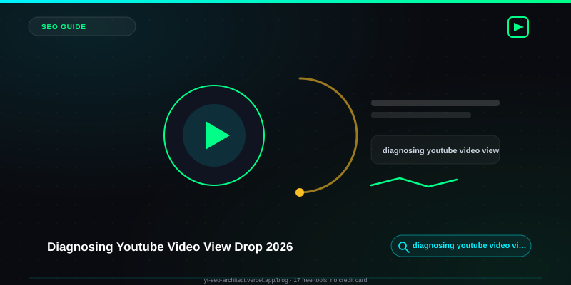 Diagnosing Youtube Video View Drop 2026 guide — YT SEO Architect