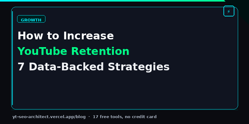 How to increase YouTube audience retention in 2026 data graph