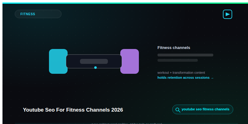 Youtube Seo For Fitness Channels 2026 guide — YT SEO Architect