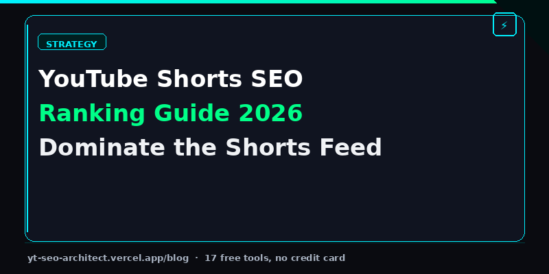 YouTube Shorts SEO Ranking Guide 2026 Illustration