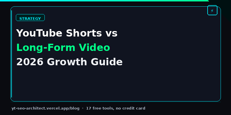 Comparison of YouTube Shorts and Long-form video growth metrics